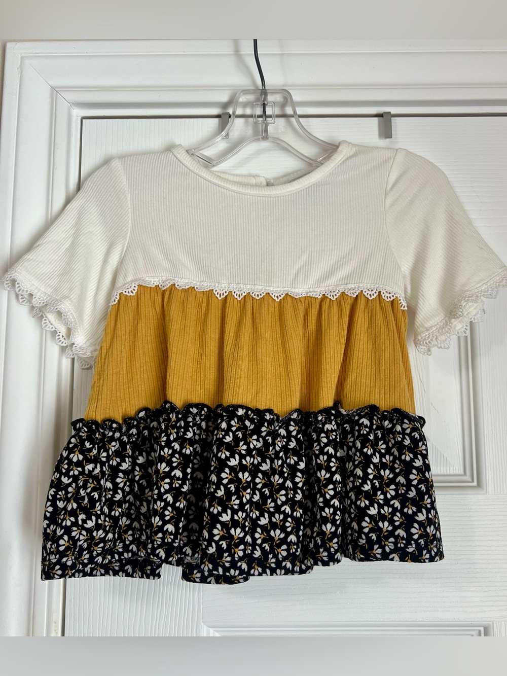 Rare Editions BabyTiered Short Sleeve Top